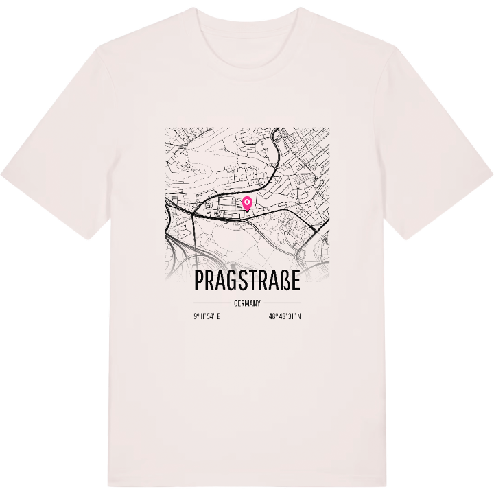 Pragstraße map t-shirt – t-shirt from PinShirt