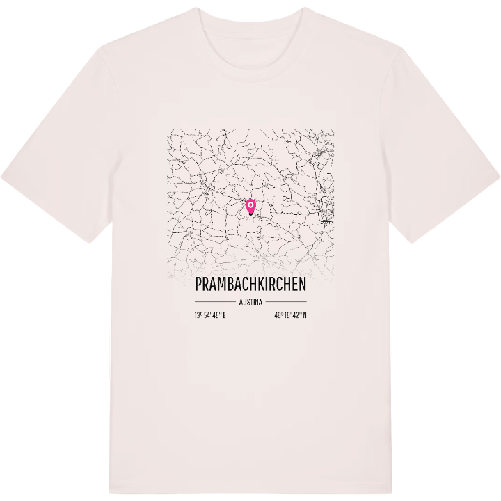 Prambachkirchen map t-shirt – t-shirt from PinShirt