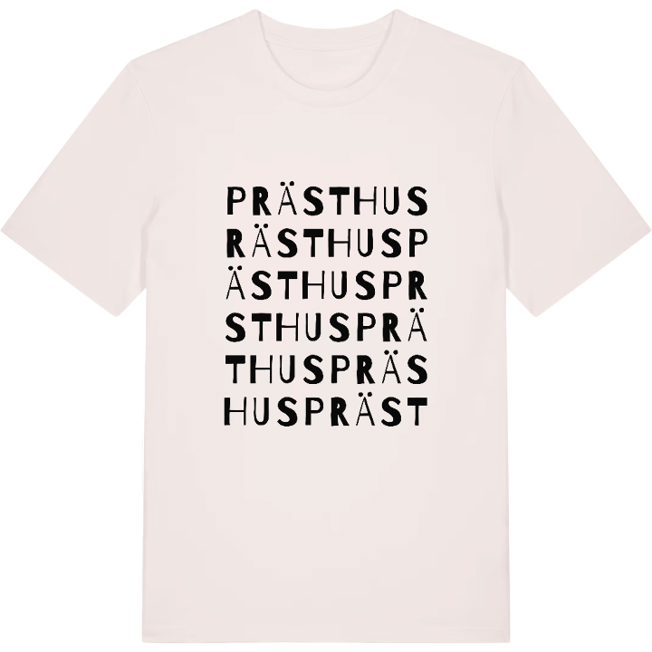 Prästhus wordplay t-shirt – t-shirt from PinShirt