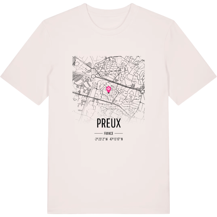 Preux map t-shirt – t-shirt from PinShirt