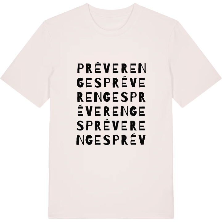 Préverenges wordplay t-shirt – t-shirt from PinShirt