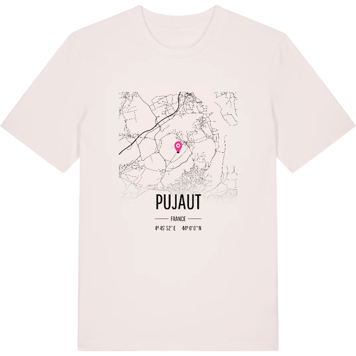 Pujaut map t-shirt – t-shirt from PinShirt