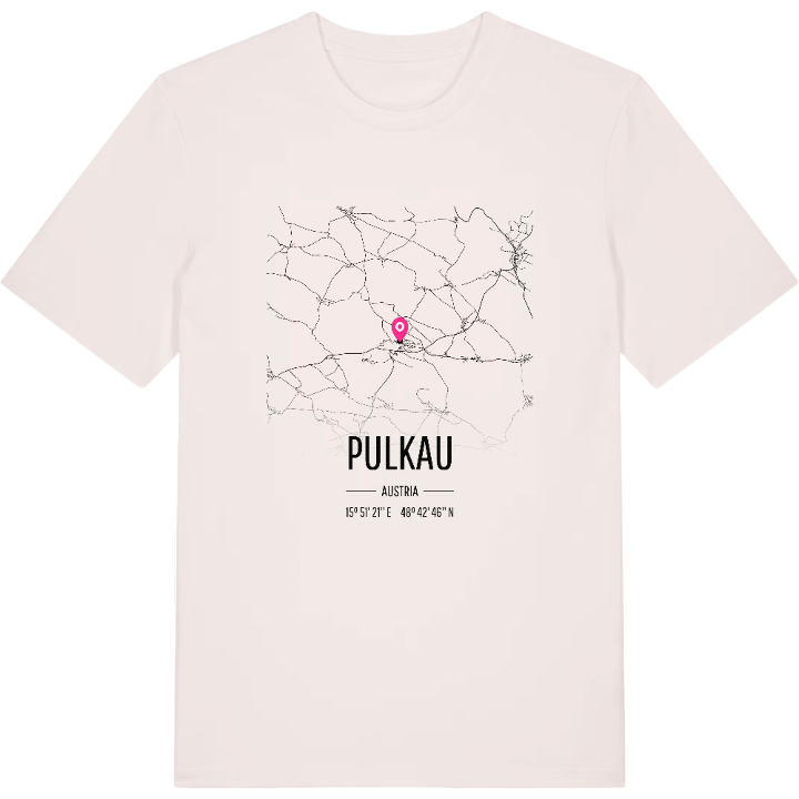 Pulkau map t-shirt – t-shirt from PinShirt