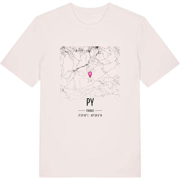Py map t-shirt – t-shirt from PinShirt