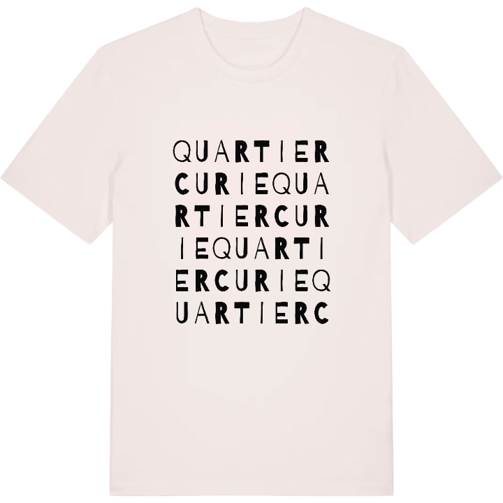 Quartier Curie wordplay t-shirt – t-shirt from PinShirt