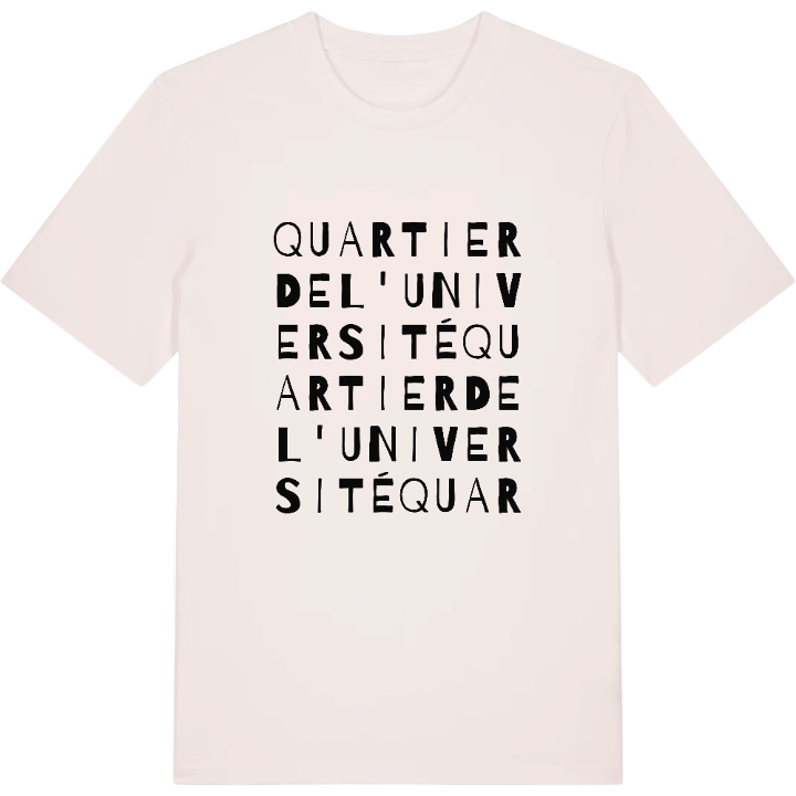 Quartier de l'Université wordplay t-shirt – t-shirt from PinShirt