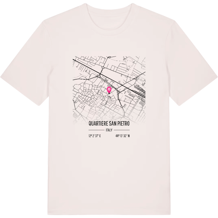 Quartiere San Pietro map t-shirt – t-shirt from PinShirt