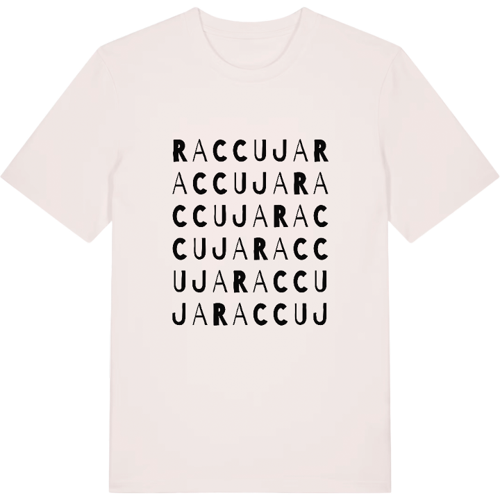 Raccuja wordplay t-shirt – t-shirt from PinShirt