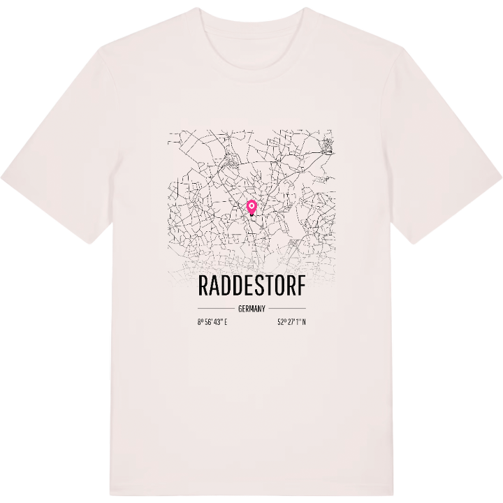 Raddestorf map t-shirt – t-shirt from PinShirt