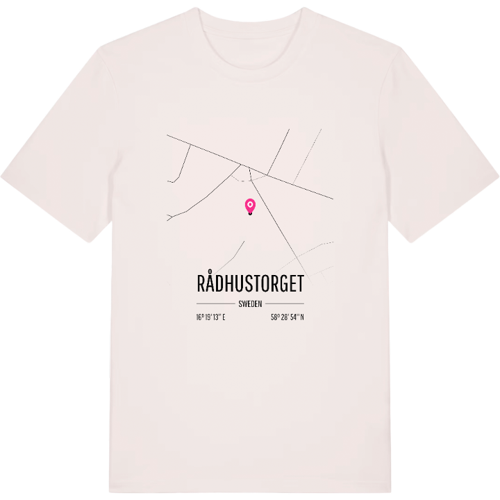 Rådhustorget map t-shirt – t-shirt from PinShirt