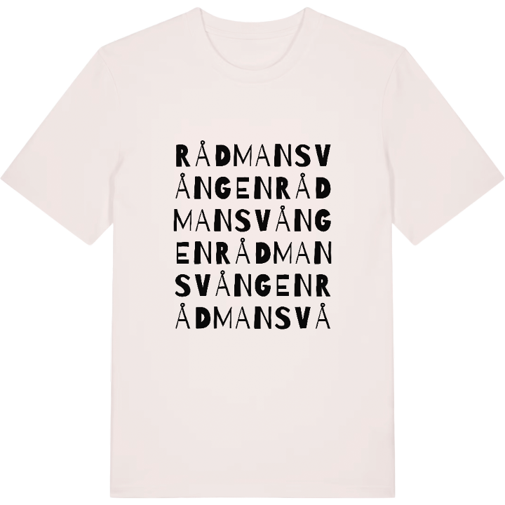 Rådmansvången wordplay t-shirt – t-shirt from PinShirt