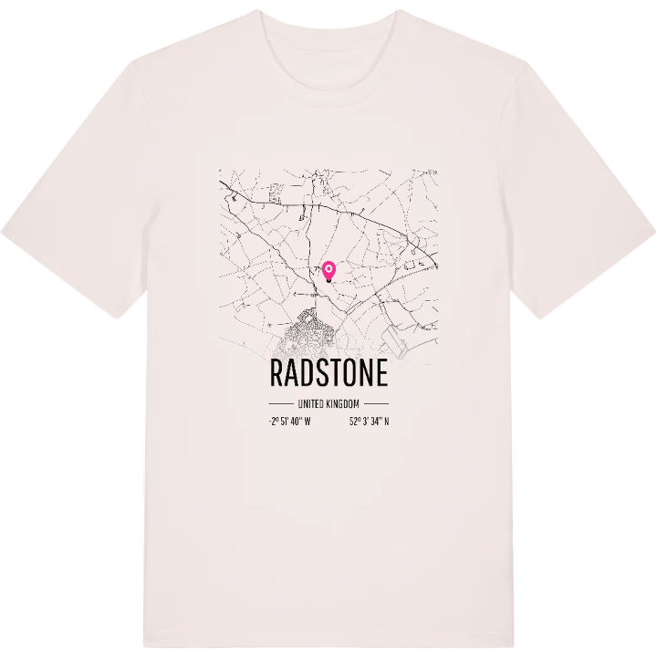 Radstone map t-shirt – t-shirt from PinShirt