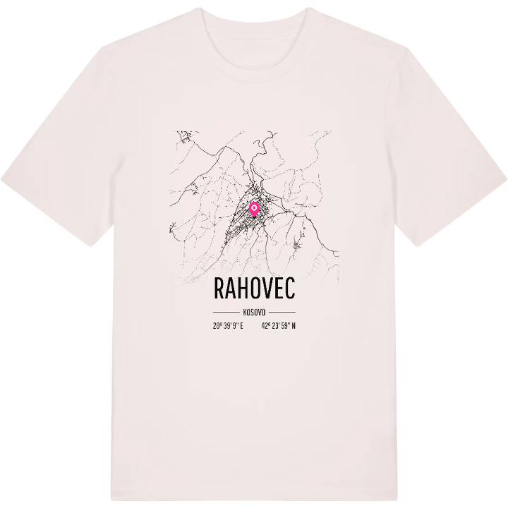 Rahovec map t-shirt – t-shirt from PinShirt