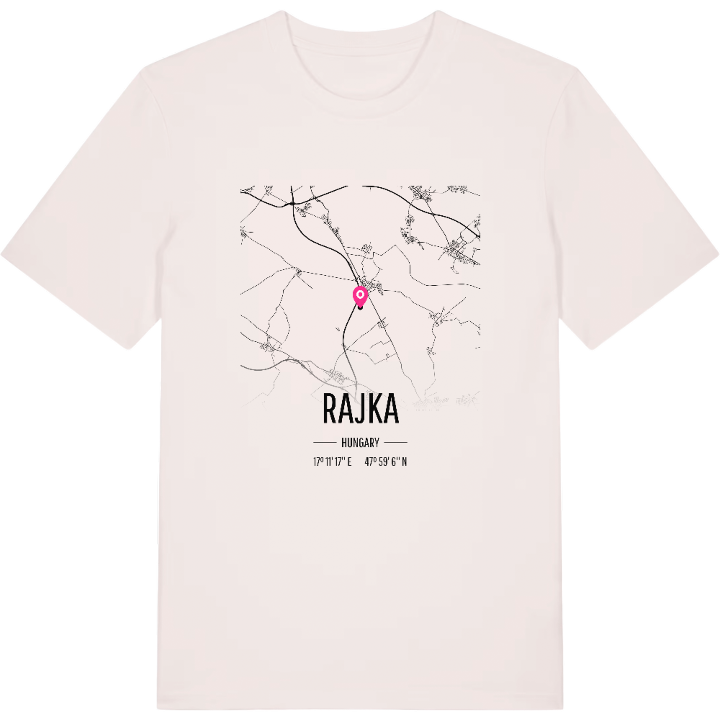 Rajka map t-shirt – t-shirt from PinShirt