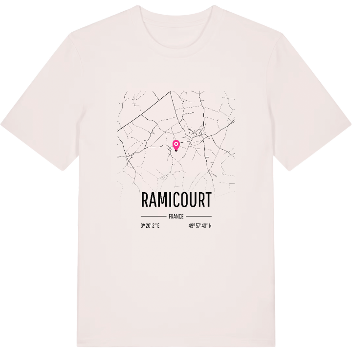 Ramicourt map t-shirt – t-shirt from PinShirt