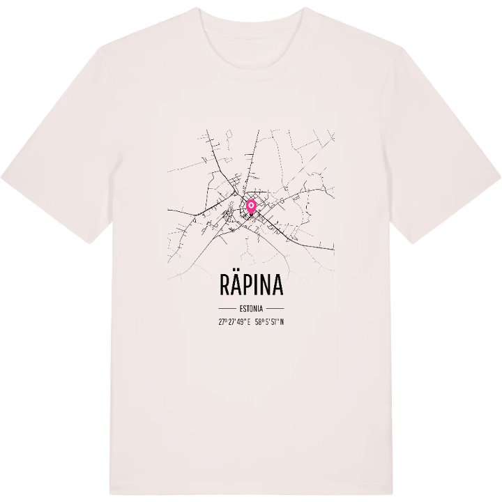 Räpina map t-shirt – t-shirt from PinShirt