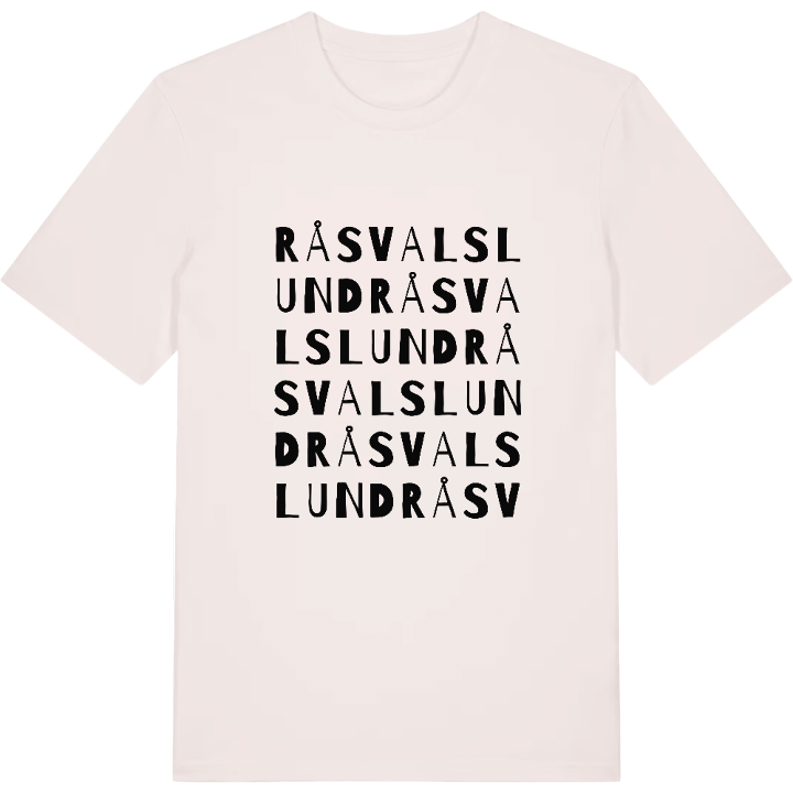 Råsvalslund wordplay t-shirt – t-shirt from PinShirt