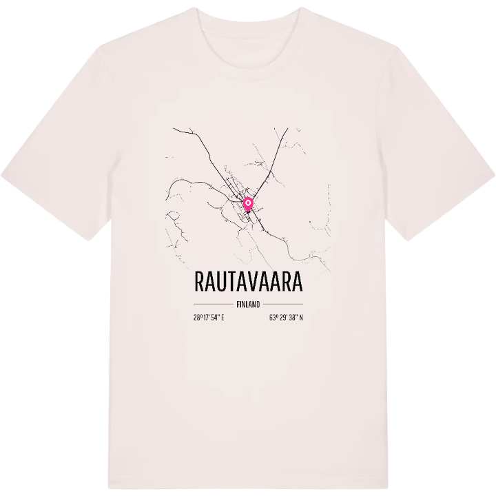 Rautavaara map t-shirt – t-shirt from PinShirt