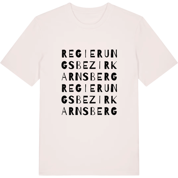Regierungsbezirk Arnsberg wordplay t-shirt – t-shirt from PinShirt