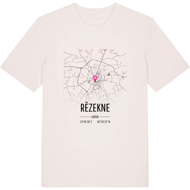 Rēzekne map t-shirt – t-shirt from PinShirt