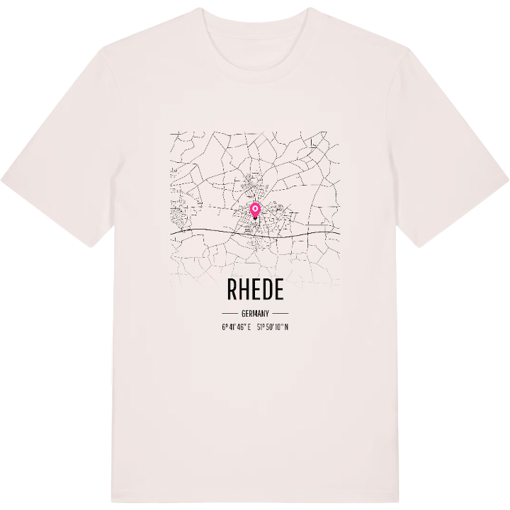 Rhede map t-shirt – t-shirt from PinShirt