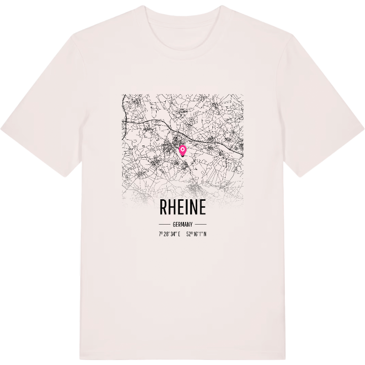 Rheine map t-shirt – t-shirt from PinShirt
