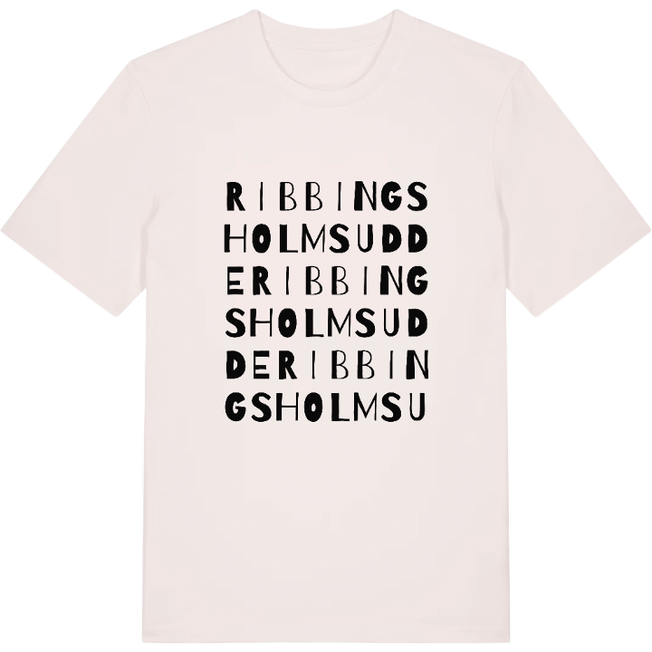 Ribbingsholms udde wordplay t-shirt – t-shirt from PinShirt