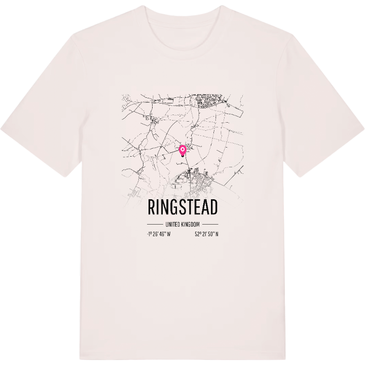 Ringstead map t-shirt – t-shirt from PinShirt