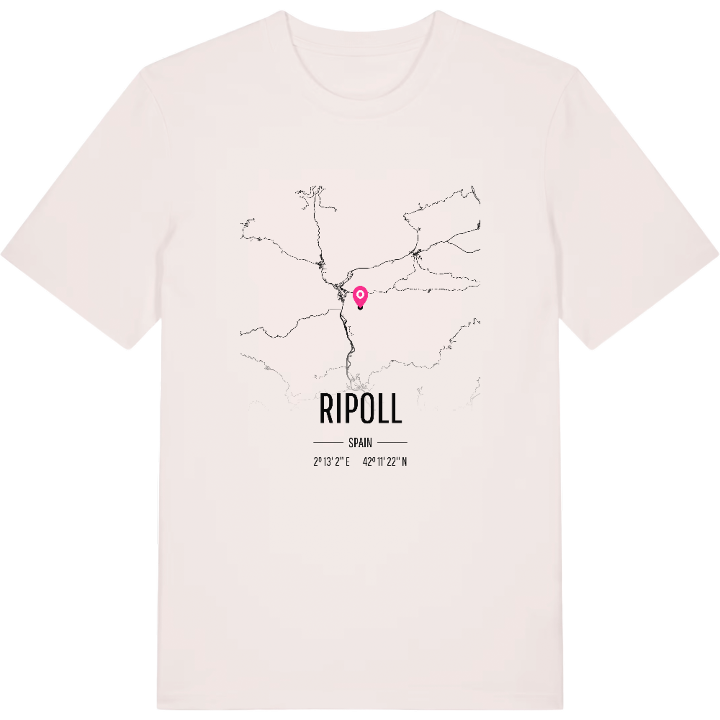 Ripoll map t-shirt – t-shirt from PinShirt
