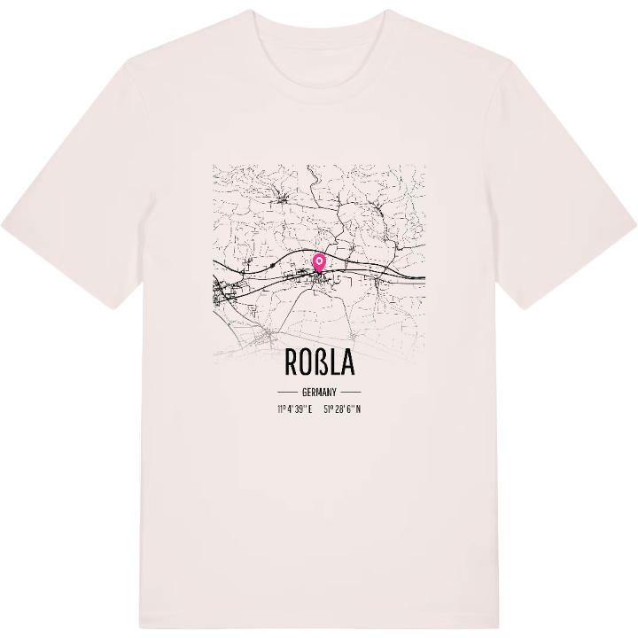 Roßla map t-shirt – t-shirt from PinShirt