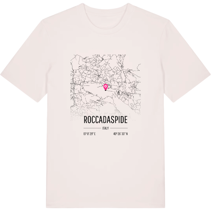 Roccadaspide map t-shirt – t-shirt from PinShirt