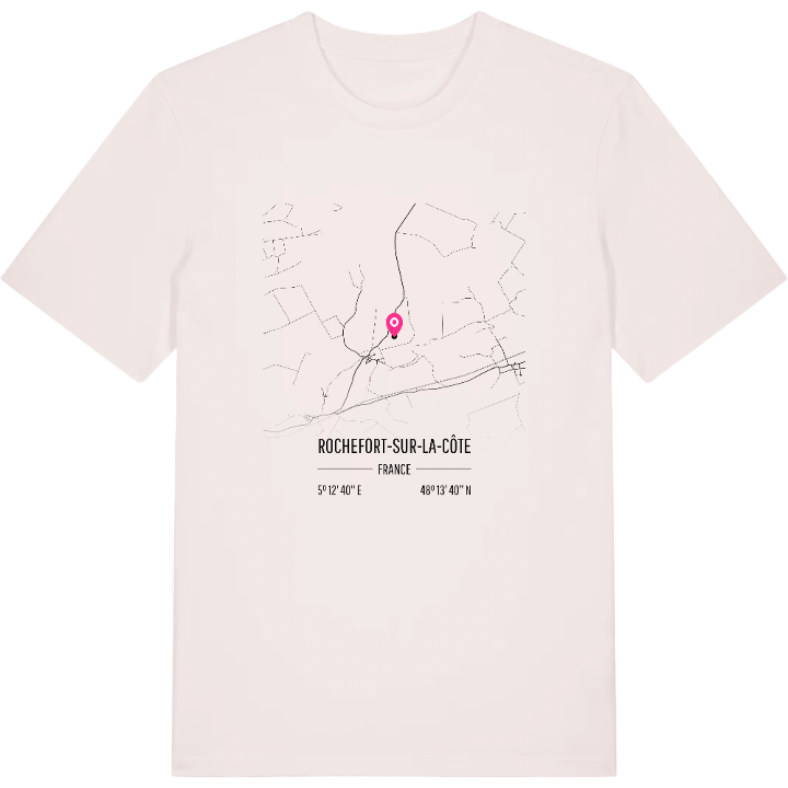 Rochefort-sur-la-Côte map t-shirt – t-shirt from PinShirt