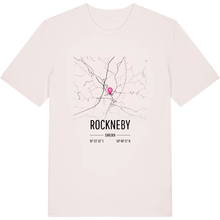 Rockneby map t-shirt – t-shirt from PinShirt
