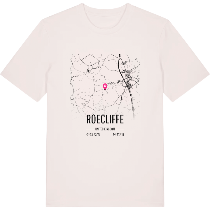 Roecliffe map t-shirt – t-shirt from PinShirt