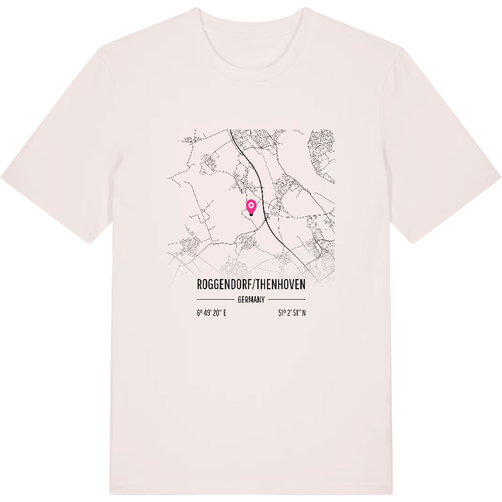 Roggendorf/Thenhoven map t-shirt – t-shirt from PinShirt