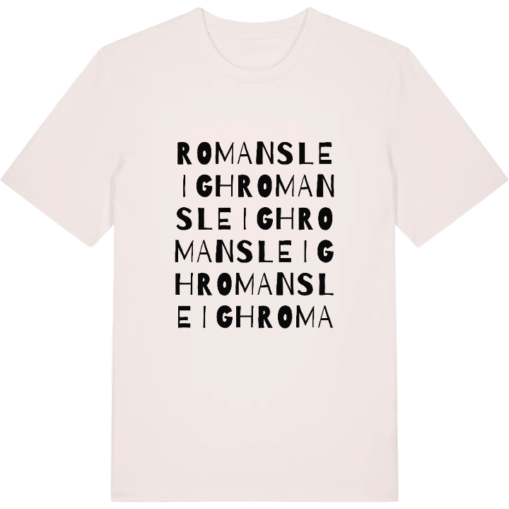 Romansleigh wordplay t-shirt – t-shirt from PinShirt
