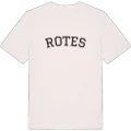 Rotes böjd t-shirt
