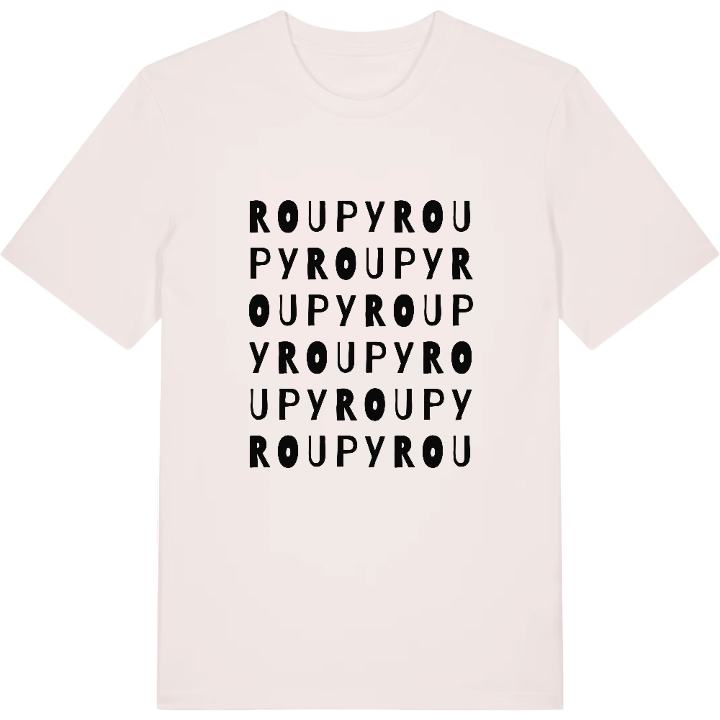 Roupy wordplay t-shirt – t-shirt from PinShirt