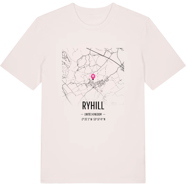 Ryhill map t-shirt – t-shirt from PinShirt