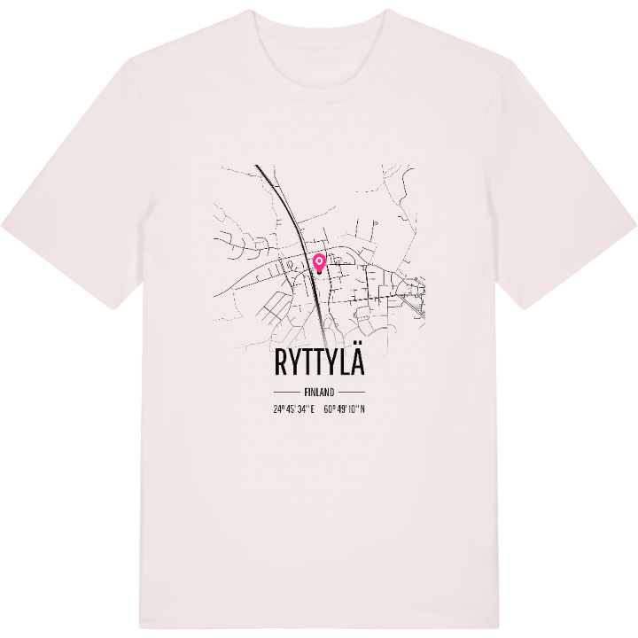 Ryttylä map t-shirt – t-shirt from PinShirt