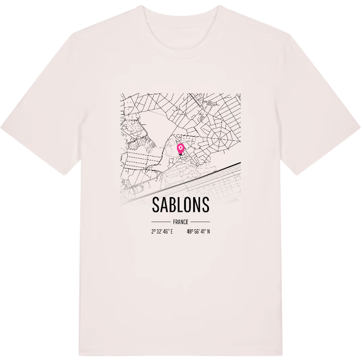 Sablons map t-shirt – t-shirt from PinShirt