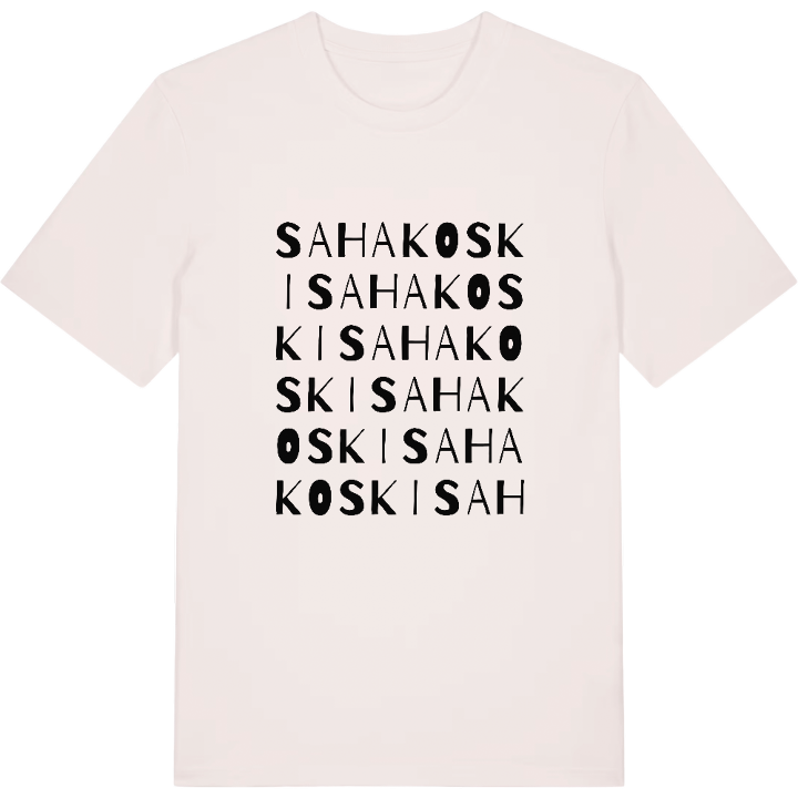 Sahakoski wordplay t-shirt – t-shirt from PinShirt