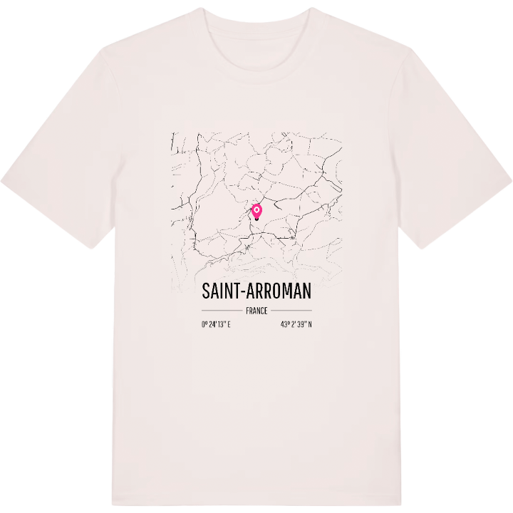 Saint-Arroman map t-shirt – t-shirt from PinShirt