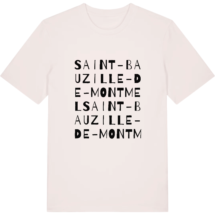 Saint-Bauzille-de-Montmel wordplay t-shirt – t-shirt from PinShirt