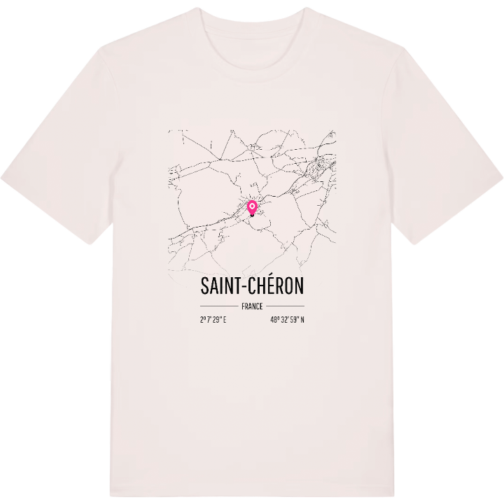 Saint-Chéron map t-shirt – t-shirt from PinShirt