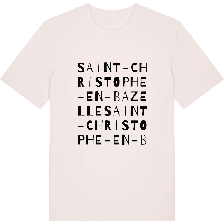Saint-Christophe-en-Bazelle wordplay t-shirt – t-shirt from PinShirt