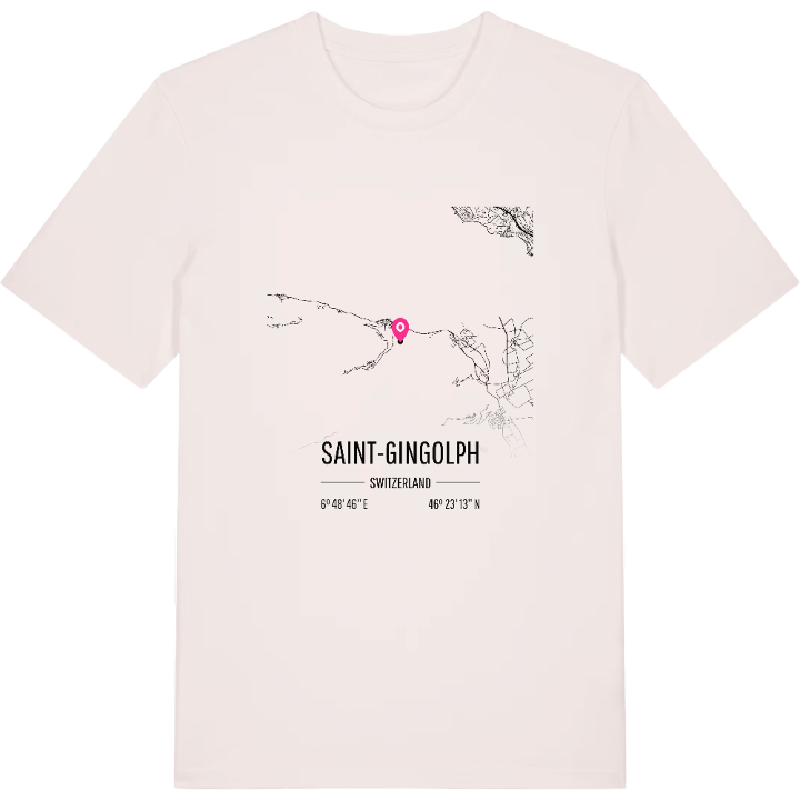 Saint-Gingolph map t-shirt – t-shirt from PinShirt