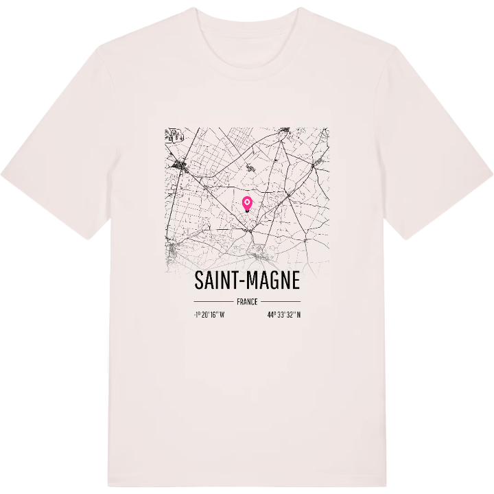Saint-Magne map t-shirt – t-shirt from PinShirt