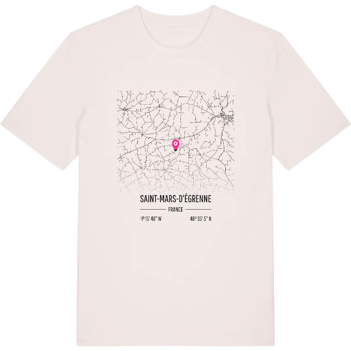 Saint-Mars-d'Égrenne map t-shirt – t-shirt from PinShirt
