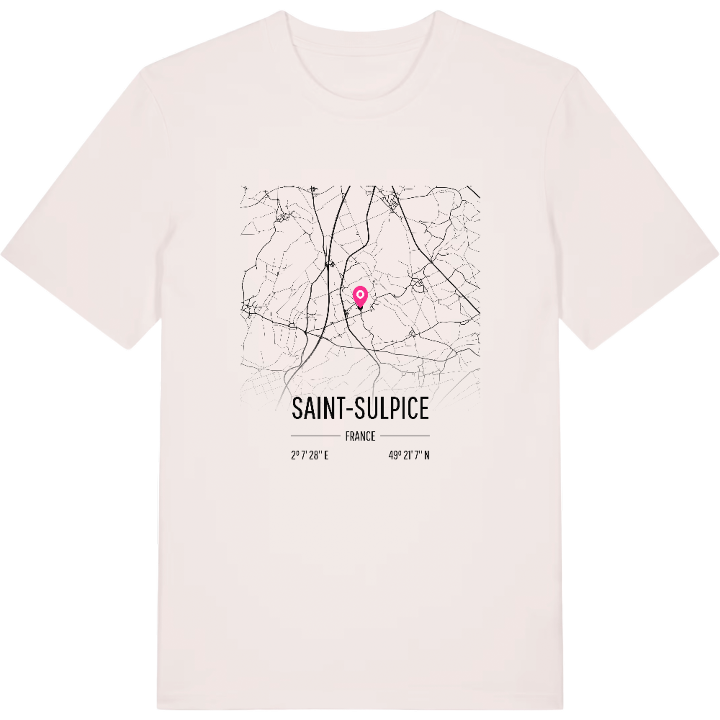 Saint-Sulpice map t-shirt – t-shirt from PinShirt